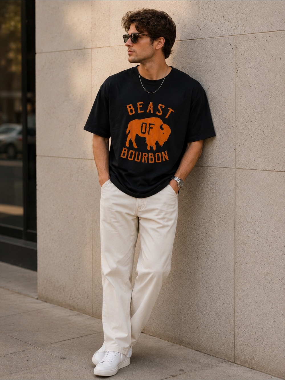 NWOT Beast of Bourbon Graphic Tee Men’s Large Black Bourbon Trail Shirt
